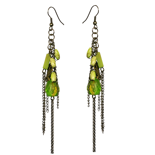 Ohrringe, Ohrhänger, Vintage Look, Ohrschmuck, Modeschmuck, 0912 - zum Schließen ins Bild klicken